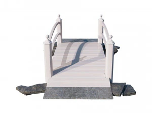 wooden garden bridge 3D Model