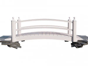 wooden garden bridge 3D Model