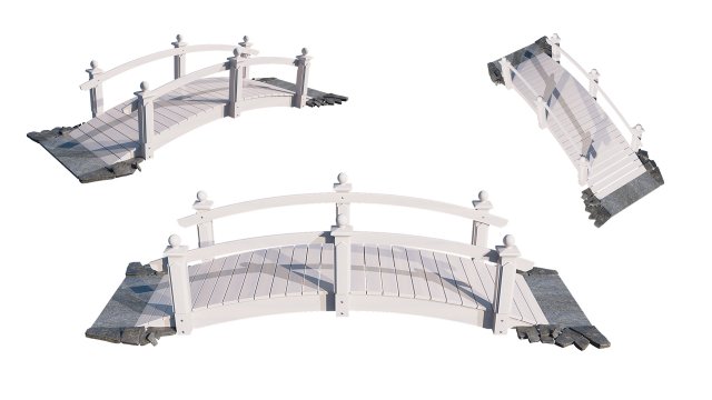 garden bridge Modelo 3D .c4d .max .obj .3ds .fbx .stl .blend 