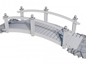 garden bridge Modelo 3D