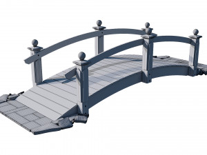 garden bridge Modelo 3D