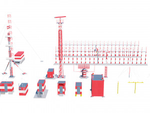airport techical structures Modello 3D