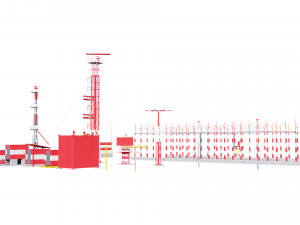 airport techical structures Modello 3D
