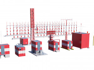 airport techical structures Modello 3D