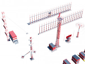 airport techical structures Modello 3D