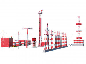 airport techical structures Modello 3D
