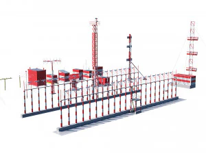airport techical structures 3D Model