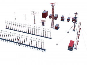 airport techical structures Modello 3D