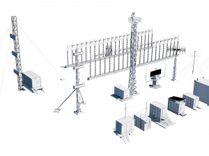 airport techical structures Modello 3D