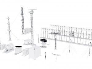 airport techical structures Modello 3D