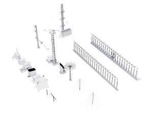 airport techical structures Modello 3D