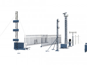airport techical structures Modello 3D