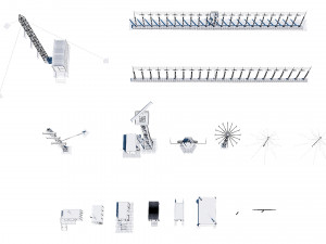 airport techical structures Modello 3D