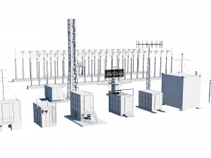 airport techical structures Modello 3D