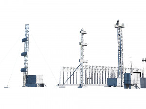 airport techical structures Modello 3D