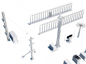 airport techical structures Modello 3D