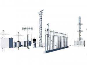 airport techical structures Modello 3D
