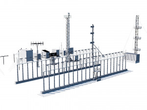 airport techical structures Modello 3D