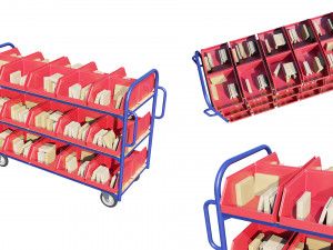 warehouse trolley 3Dモデル