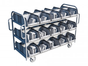 warehouse trolley 3Dモデル
