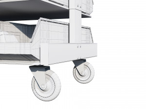 warehouse trolley Model 3D
