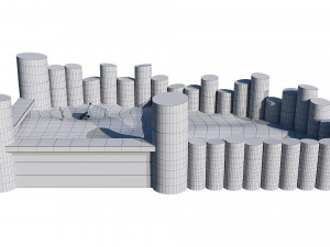 wooden sandbox Modelo 3D