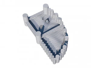 wooden sandbox 3D Model