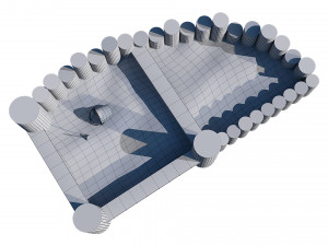 wooden sandbox Modelo 3D