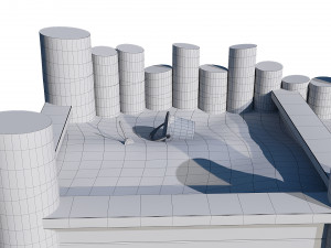 wooden sandbox Modelo 3D