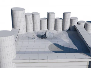 wooden sandbox 3D Model