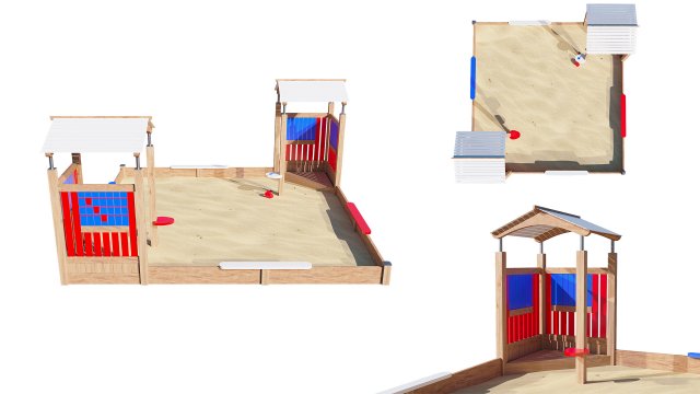 sandbox 3D मॉडल .c4d .max .obj .3ds .fbx .stl .blend 