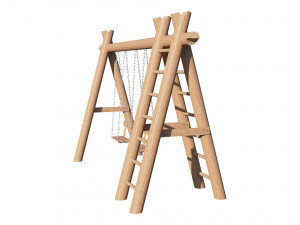 swing wooden Modelo 3D