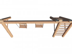 swing wooden Modelo 3D