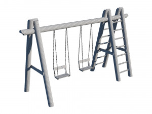 swing wooden Modelo 3D