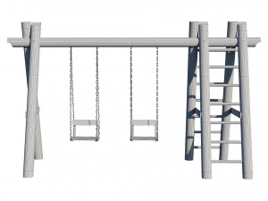 swing wooden Modelo 3D