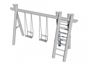 swing wooden Modelo 3D