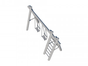 swing wooden Modelo 3D