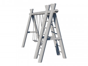 swing wooden Modelo 3D