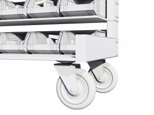 warehouse trolley 3D Model