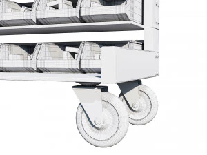warehouse trolley 3D Model
