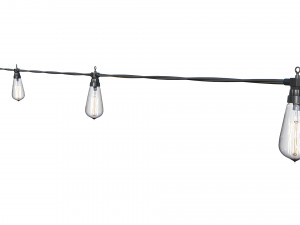 string lights edison lamps Modelo 3D