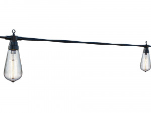 string lights edison lamps Modelo 3D