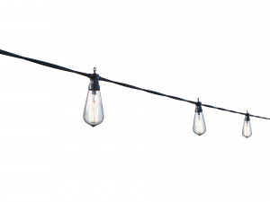 string lights edison lamps Modelo 3D