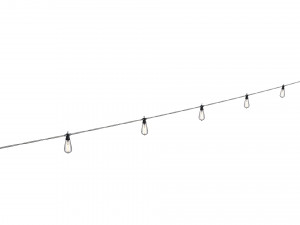 string lights edison lamps Modelo 3D