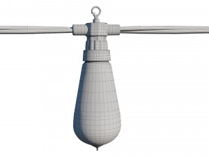 string lights edison lamps Modelo 3D