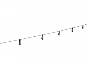 string lights edison lamps Modelo 3D