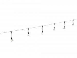 string lights edison lamps 3D Model