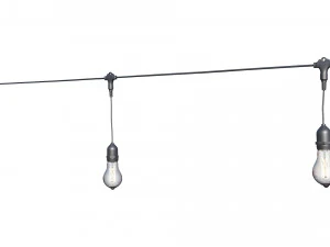 string lights edison lamps 3D Model