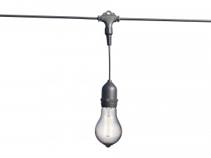 string lights edison lamps 3D Model