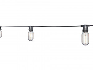 string lights edison lamps 3D Model